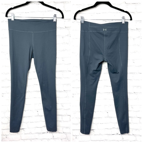 🏃‍♀️|•UNDER ARMOUR•| Grey Workout Running Leggings Size Small - Picture 1 of 4